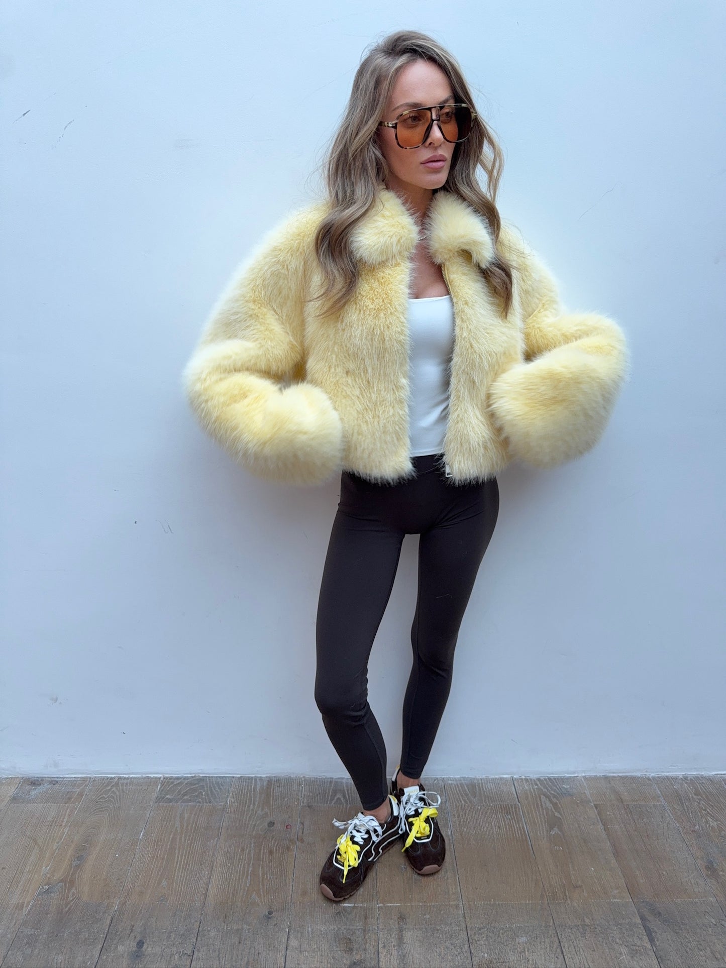 Faux Fur Jacket - Butter