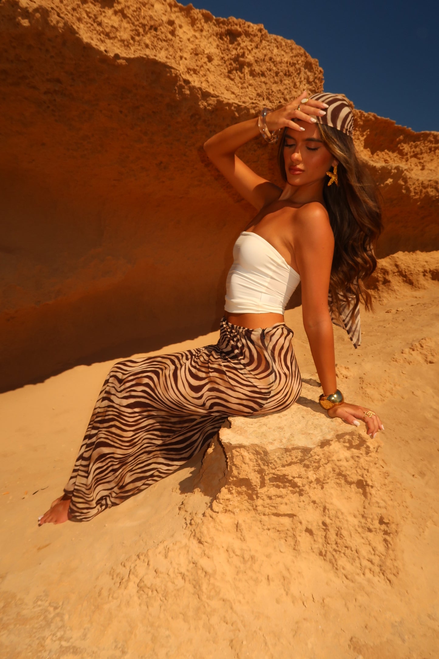 Marina Maxi Skirt - Desert