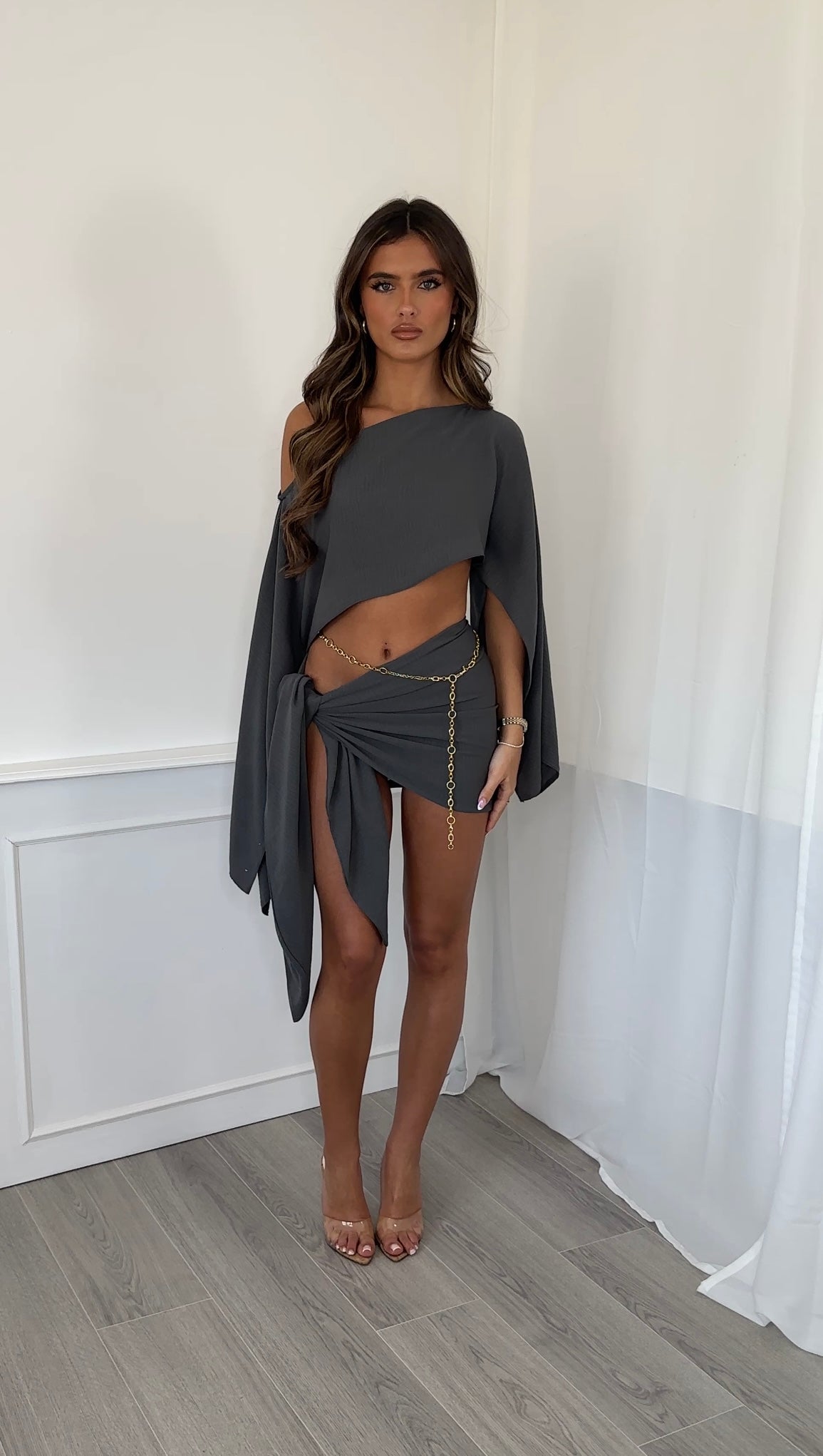 Cleo Sarong Set - Slate