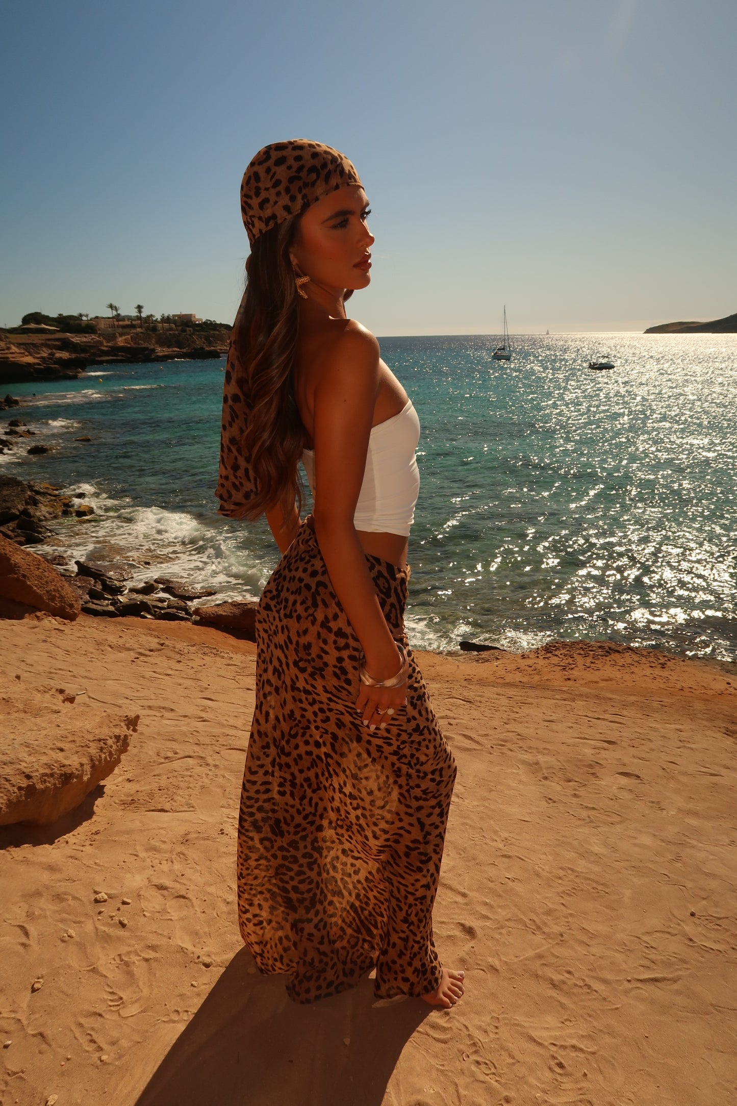 Marina Maxi Skirt - Leopard