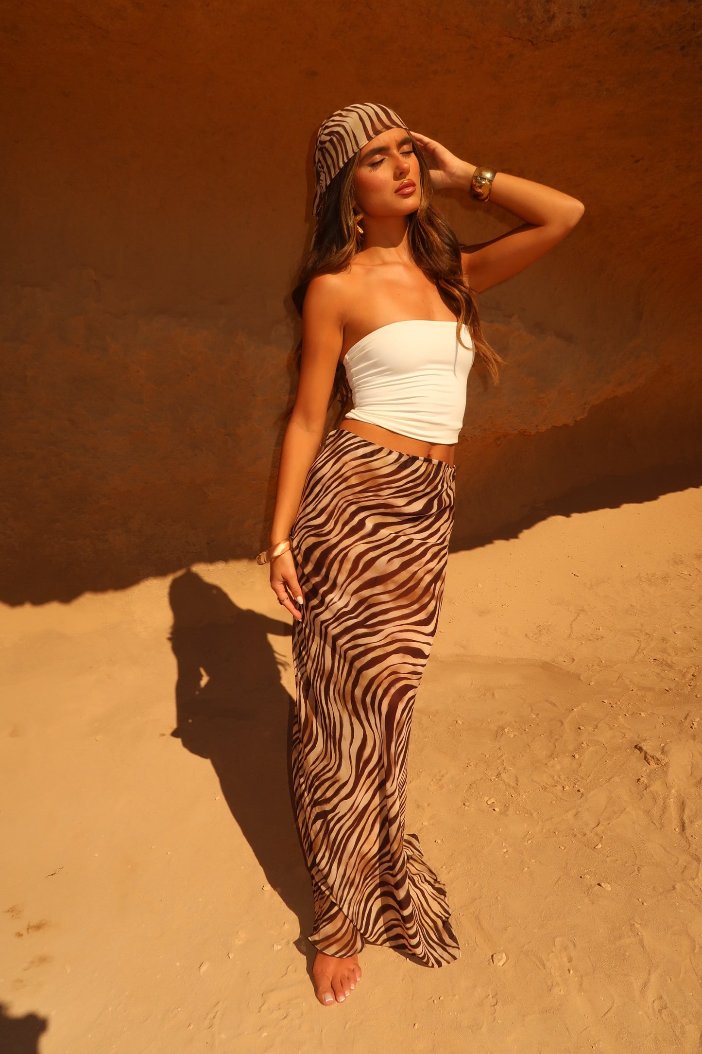 Marina Maxi Skirt - Desert