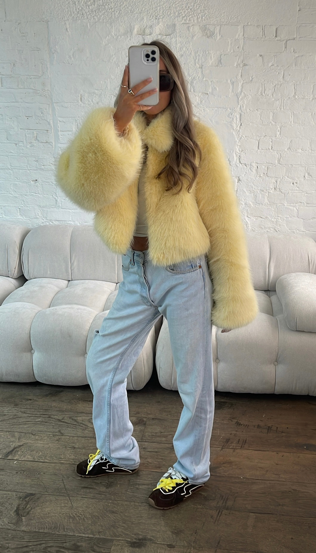 Faux Fur Jacket - Butter