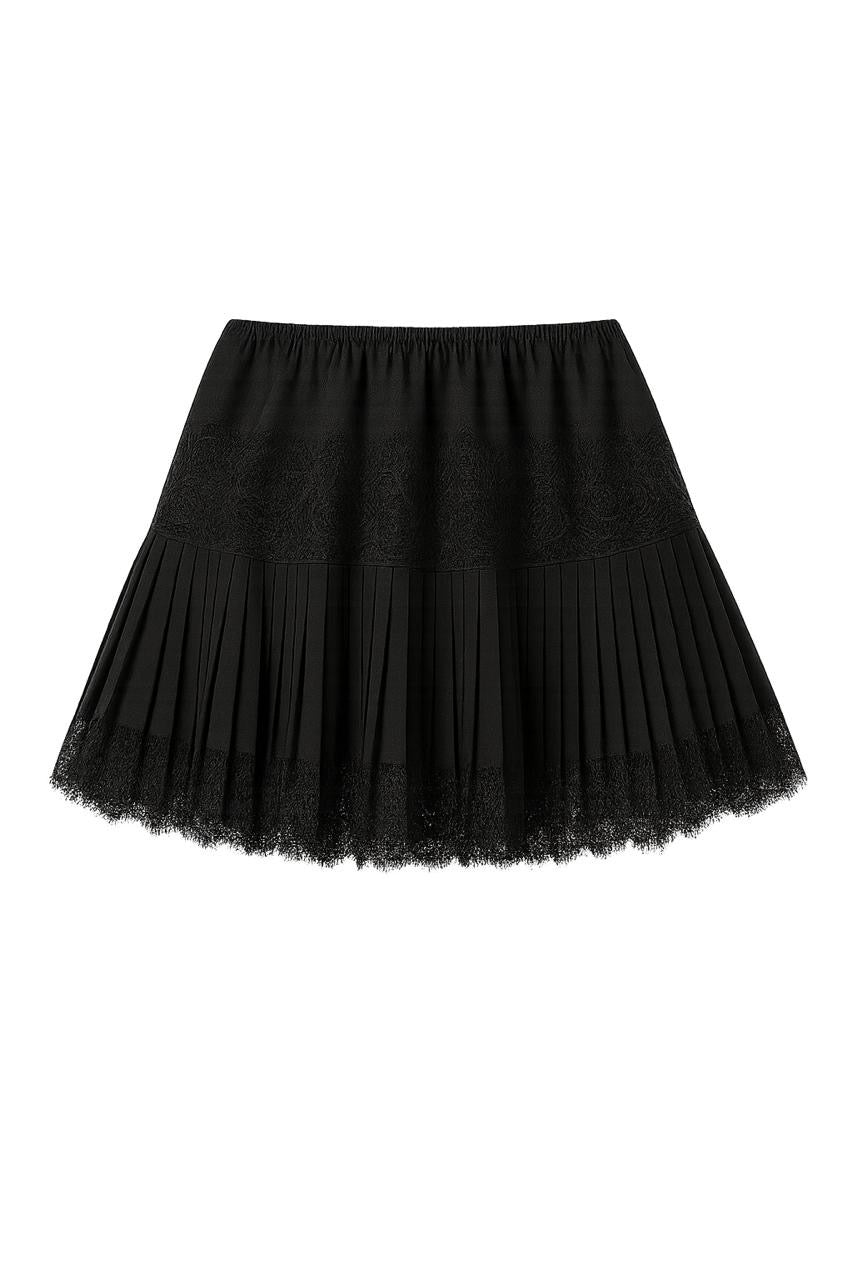 Aura Lace Skirt - Black