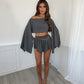 Cleo Shorts Set - Slate