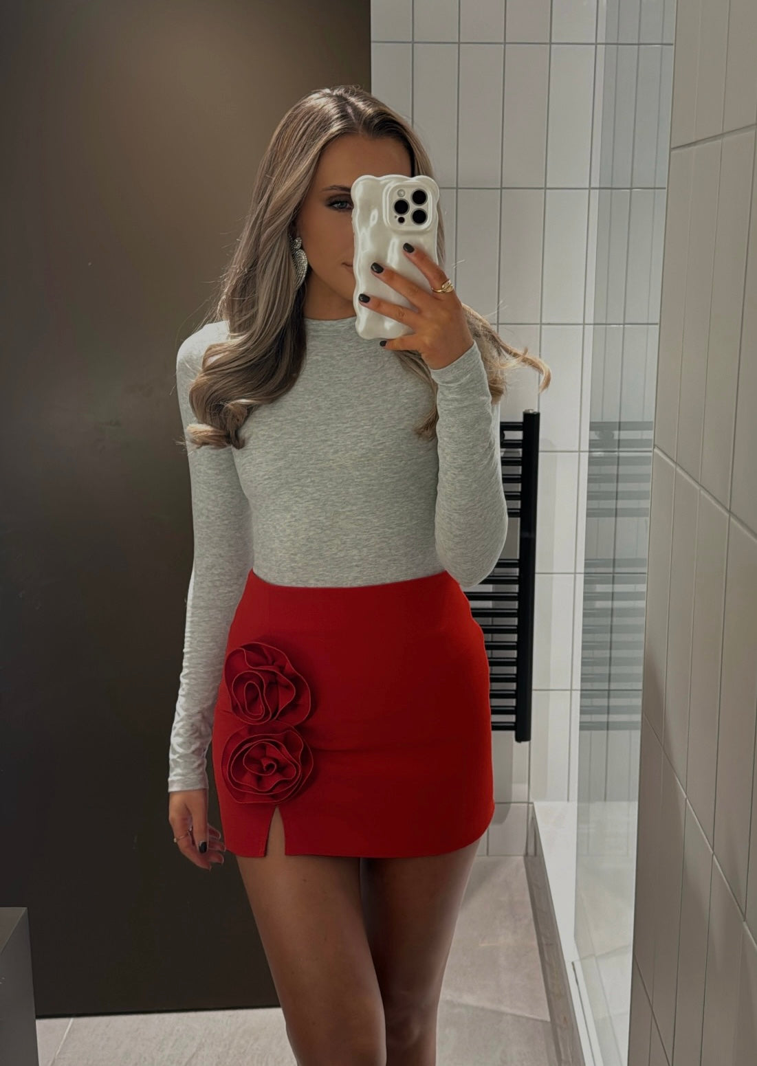 Rose Skirt - Red