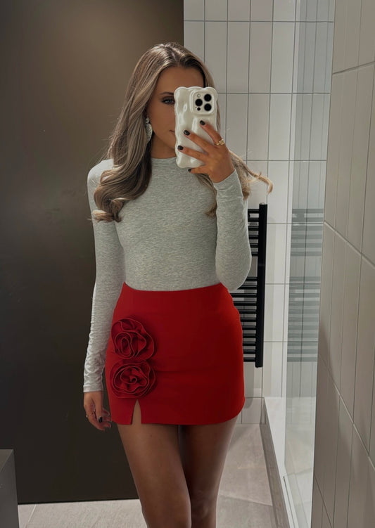 Rose Skirt - Red
