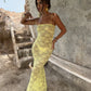 Sorrento Lace Dress - Lemon