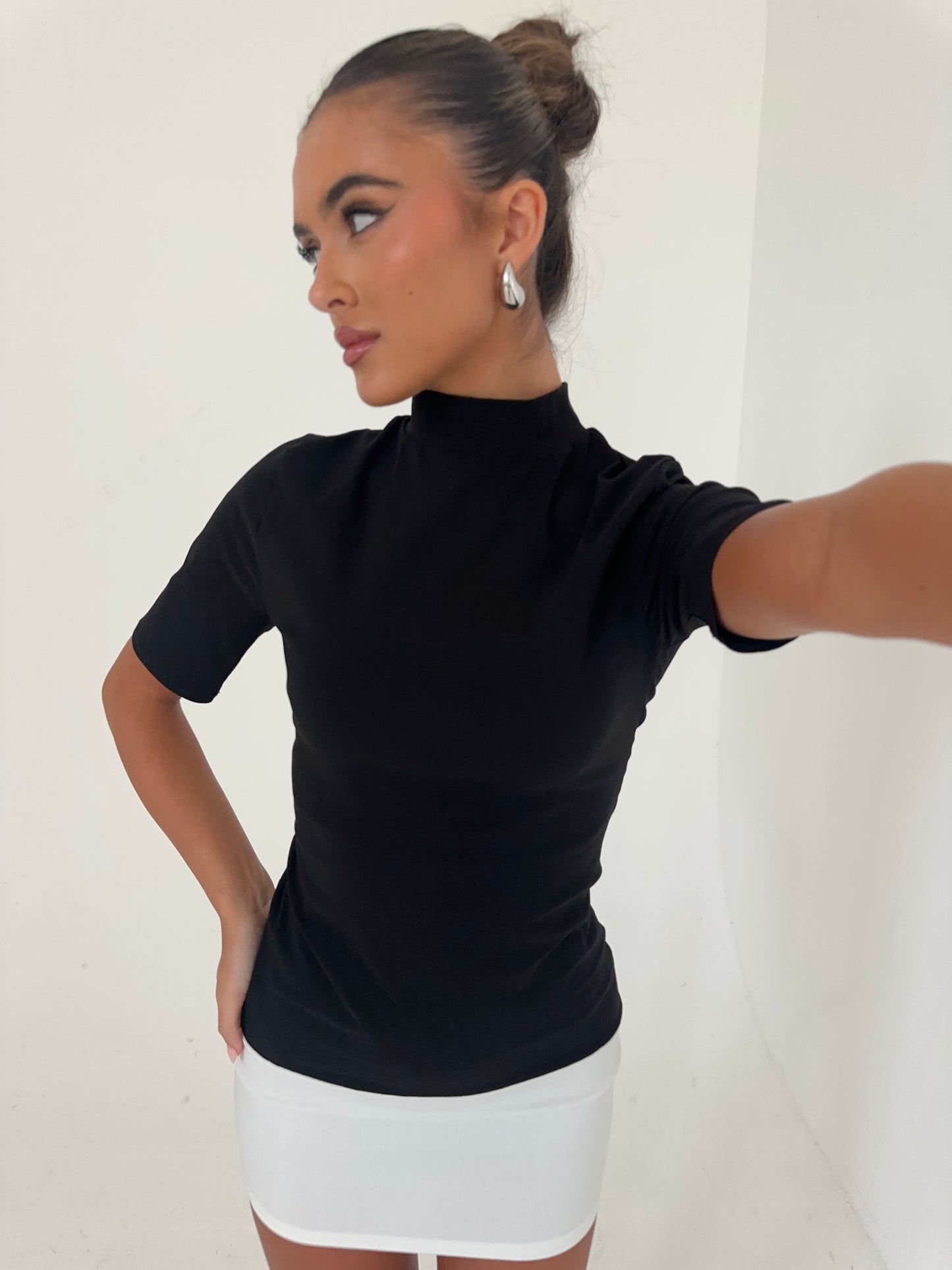 SLOANE Monochrome Mini Dress - Black/White