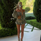 Chloe Blooomer Shorts Co-Ord - Olive