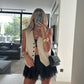 Aura Lace Skirt - Black