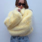 Faux Fur Jacket - Butter