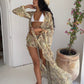 Cello Maxi Kimono/Shorts Co-Ord - Lemon