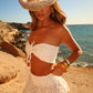 Bali Skirt Co-Ord - White Broderie