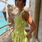 Janeiro Frill Dress - Lime