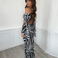 Kyma Skirt Co-Ord - Zebra
