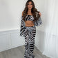 Kyma Skirt Co-Ord - Zebra