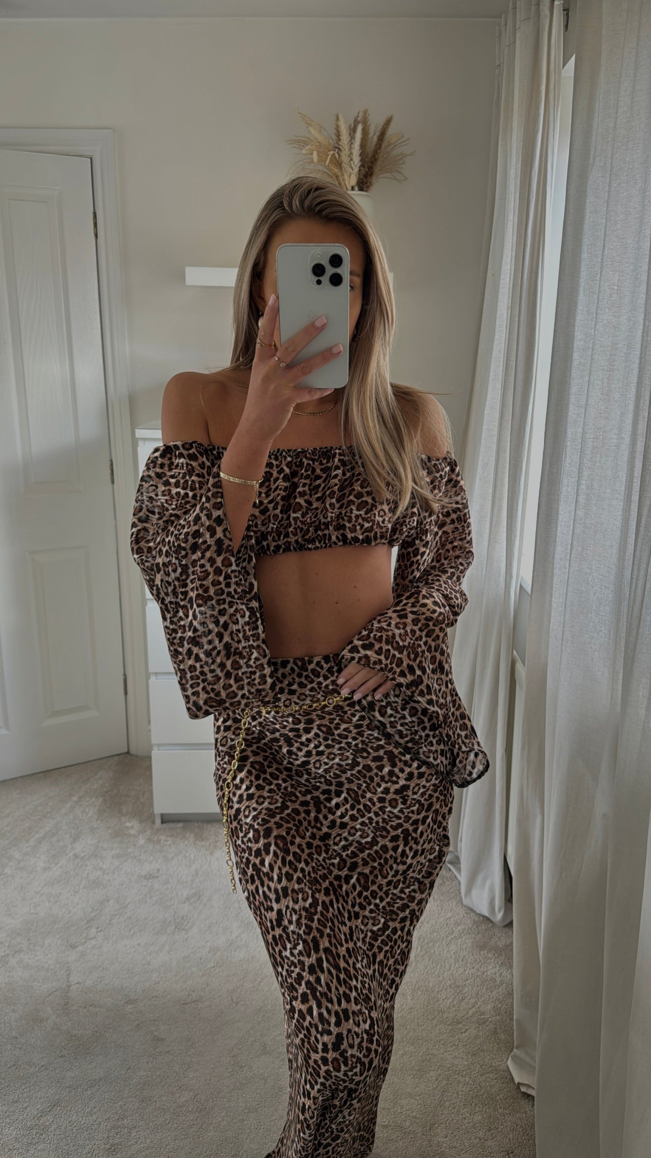 Kyma Skirt Co-Ord - Leopard