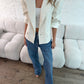 Oversized Boxy Fit Blazer - Cream