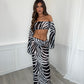 Kyma Skirt Co-Ord - Zebra