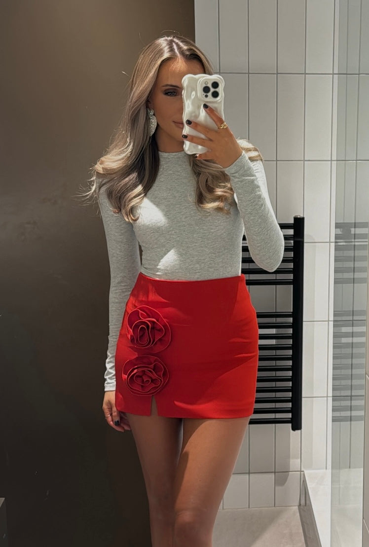 Rose Skirt - Red