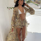 Cello Maxi Kimono/Shorts Co-Ord - Lemon