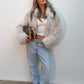 Faux Fur Jacket - Sand
