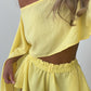 Cleo Shorts Set - Lemon