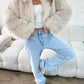 Faux Fur Jacket - Sand