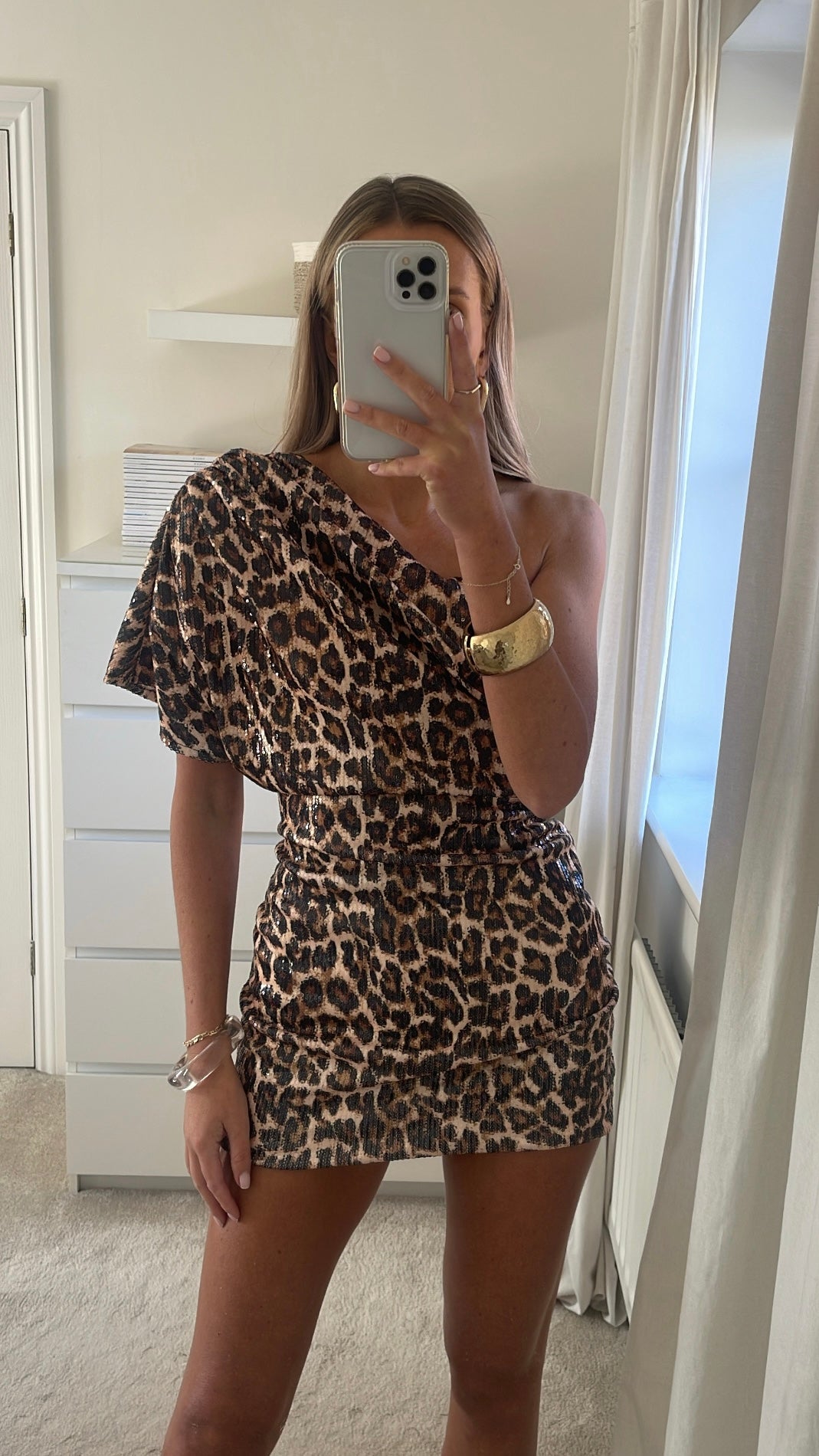 Vivi Sequin Dress - Leopard