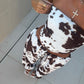 Texas Cow Print Bandana Top