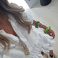 Tulum Frill Shorts Set - White