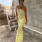 Sorrento Lace Dress - Lemon
