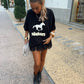 Aura Lace Skirt - Black
