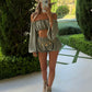 Chloe Blooomer Shorts Co-Ord - Olive