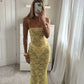 Sorrento Lace Dress - Lemon