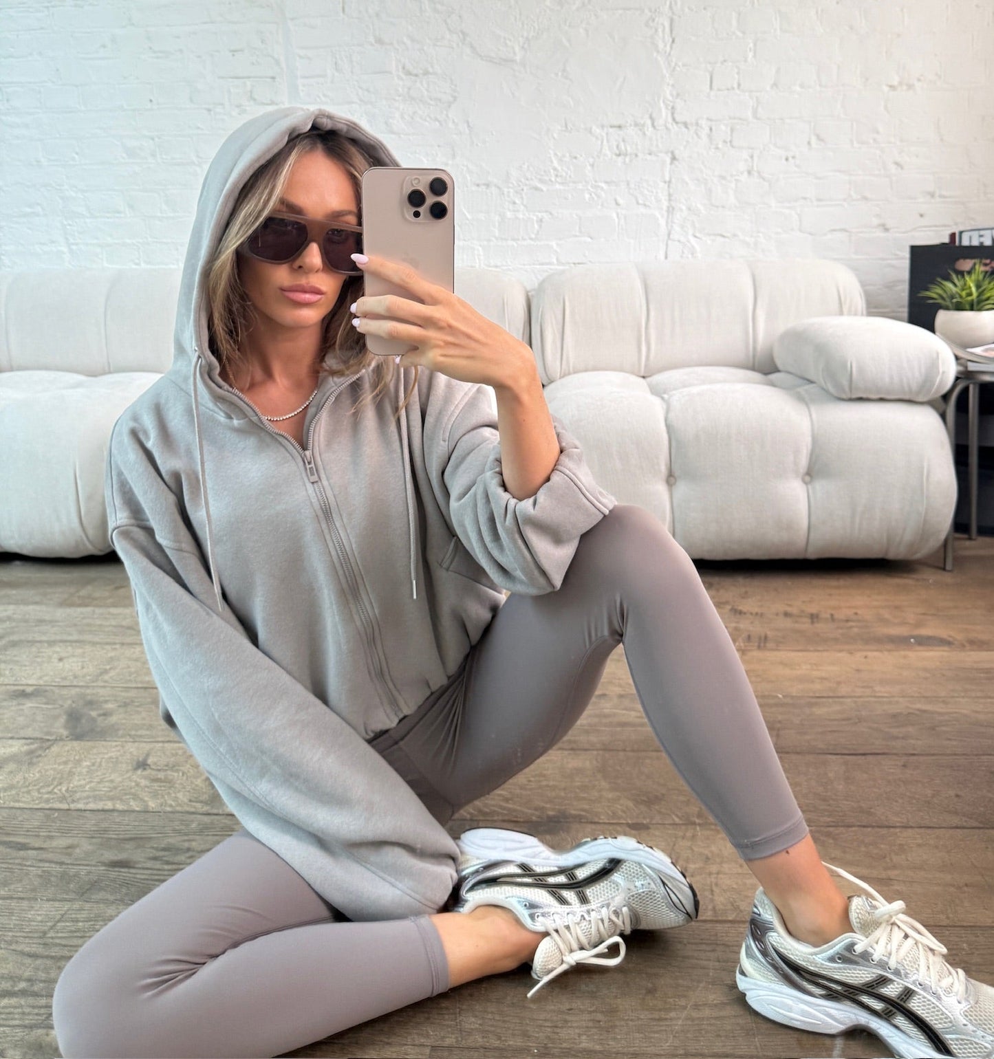 Soft Touch Active Leggings - Light Grey