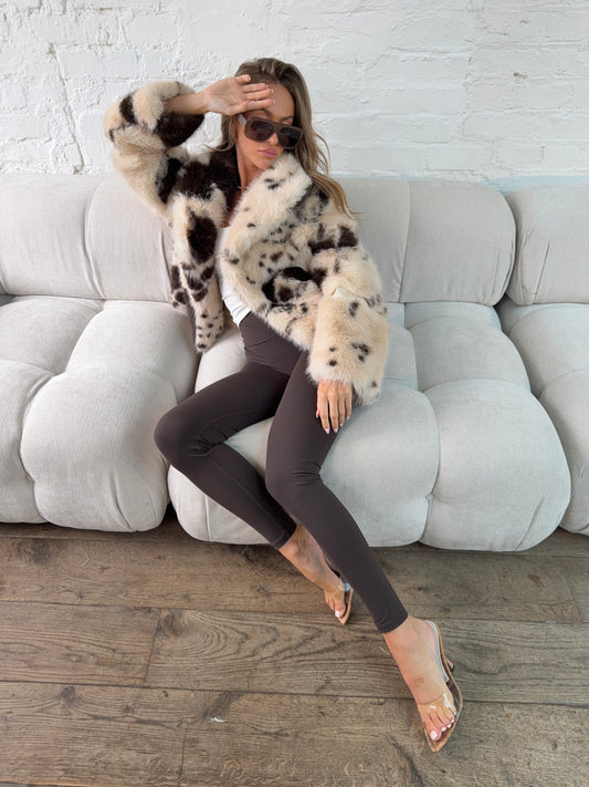 Soft Touch Active Leggings - Brown