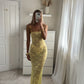 Sorrento Lace Dress - Lemon