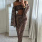 Kyma Skirt Co-Ord - Leopard