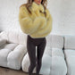 Faux Fur Jacket - Butter