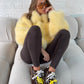 Faux Fur Jacket - Butter