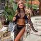 Thea Crochet Lace Set - Black