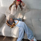Faux Fur Jacket - Sand