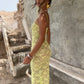 Sorrento Lace Dress - Lemon