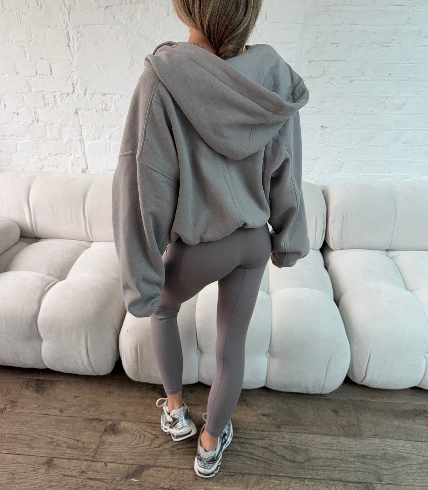 Balloon Sleeve Hoody - Grey