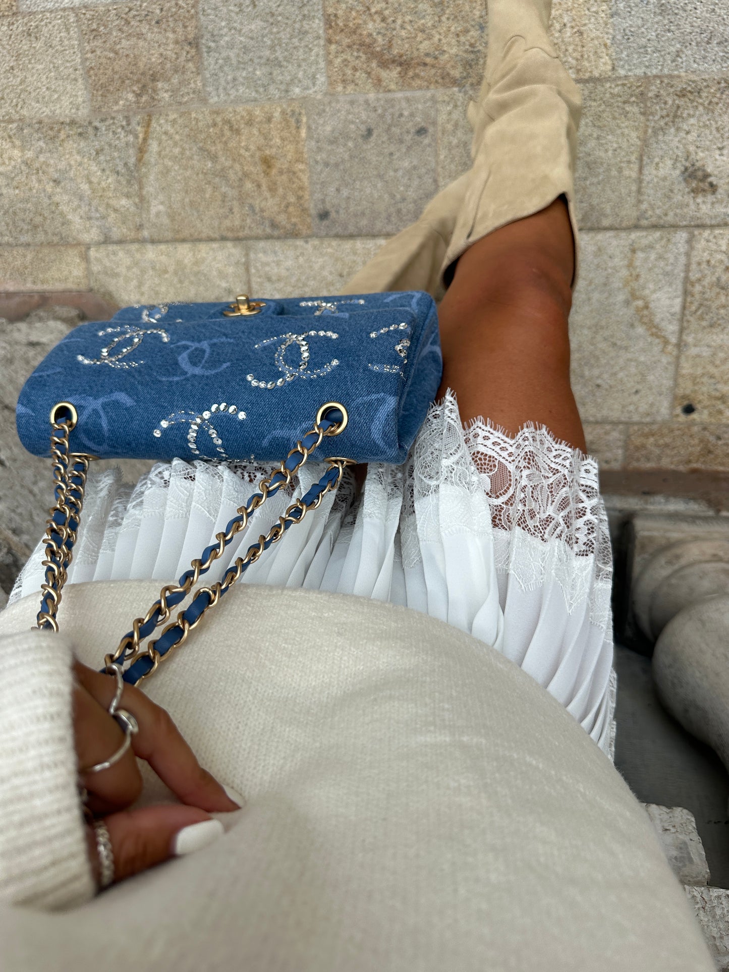 Aura Lace Skirt - Ivory