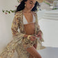 Cello Maxi Kimono/Shorts Co-Ord - Lemon