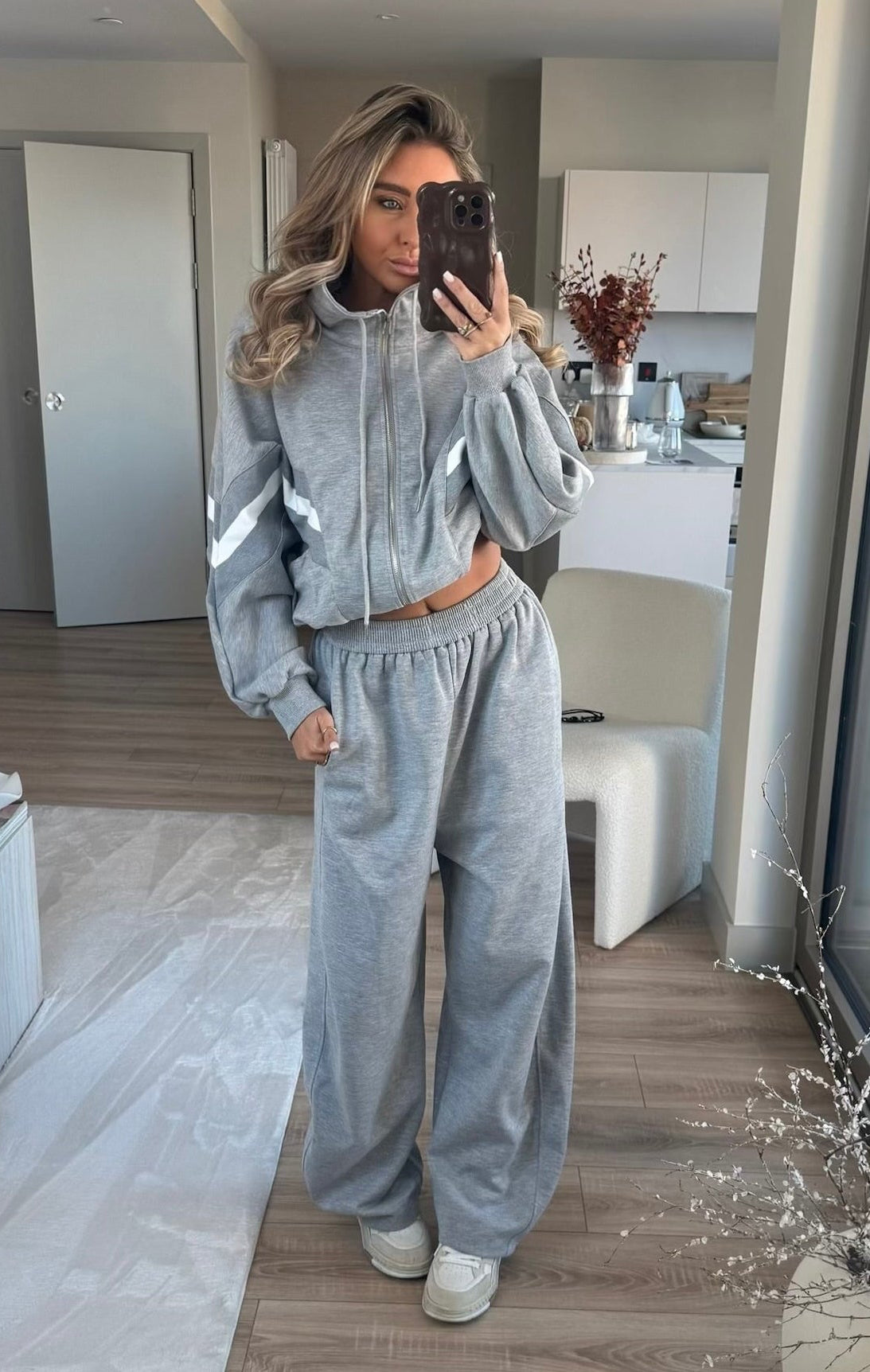 Barrel Leg Relaxed Joggers - Grey