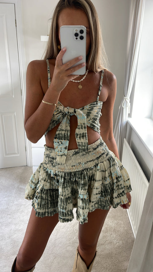 Fiji Skirt Co-Ord - Marble